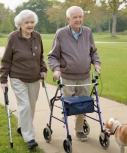 Rollator unterwegs