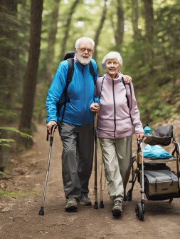 Outdoor-Rollator zum Wandern