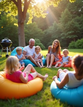 Sitzsack Outdoor im Garten - Gartenvergnügen für Groß und Klein